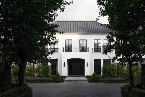 black house with white trim