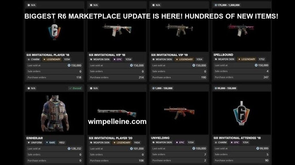 BIGGEST R6 MARKETPLACE UPDATE IS HERE! HUNDREDS OF NEW ITEMS!